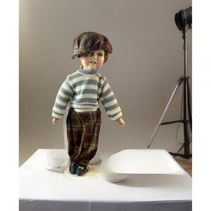 Vintage Limited Edition Porcelain Numbered Mike Boy Doll Prophecy 16” W/ Stand